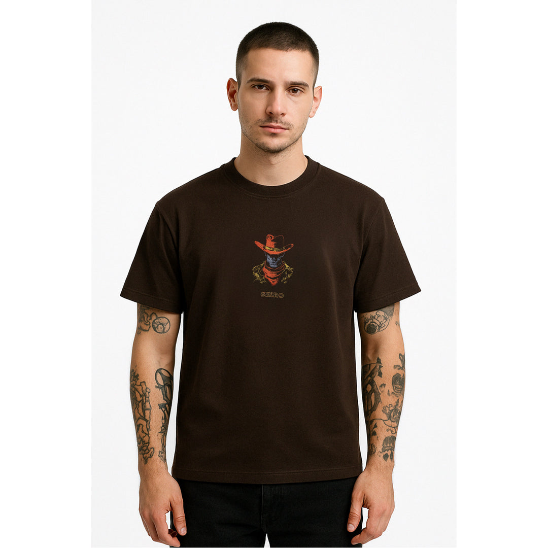 Talon brown Facebook ad: Premium Embroidered Tees