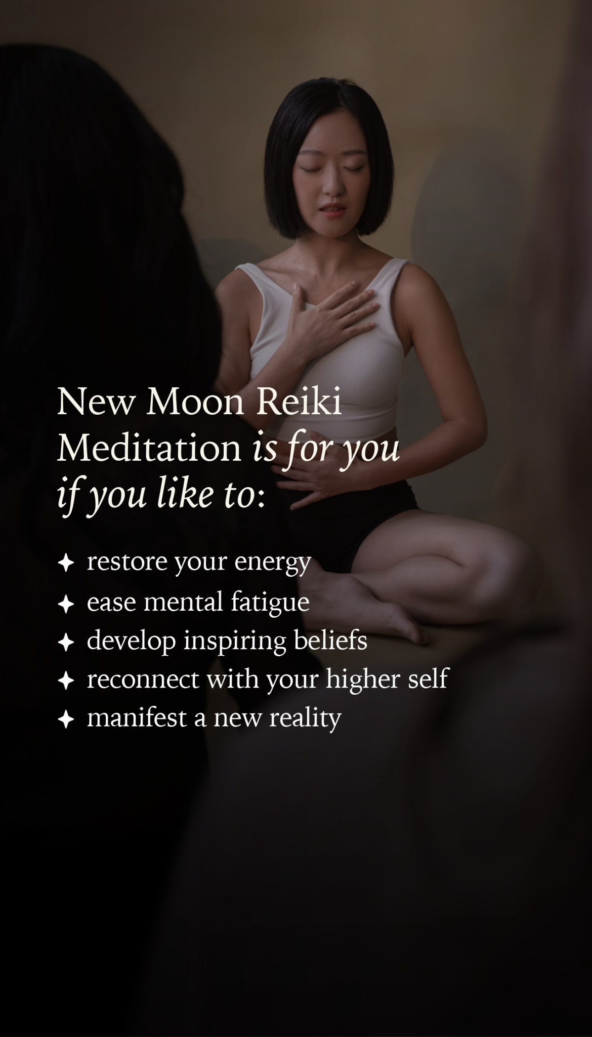 Body Wisdom Facebook ad: New Moon Manifestation