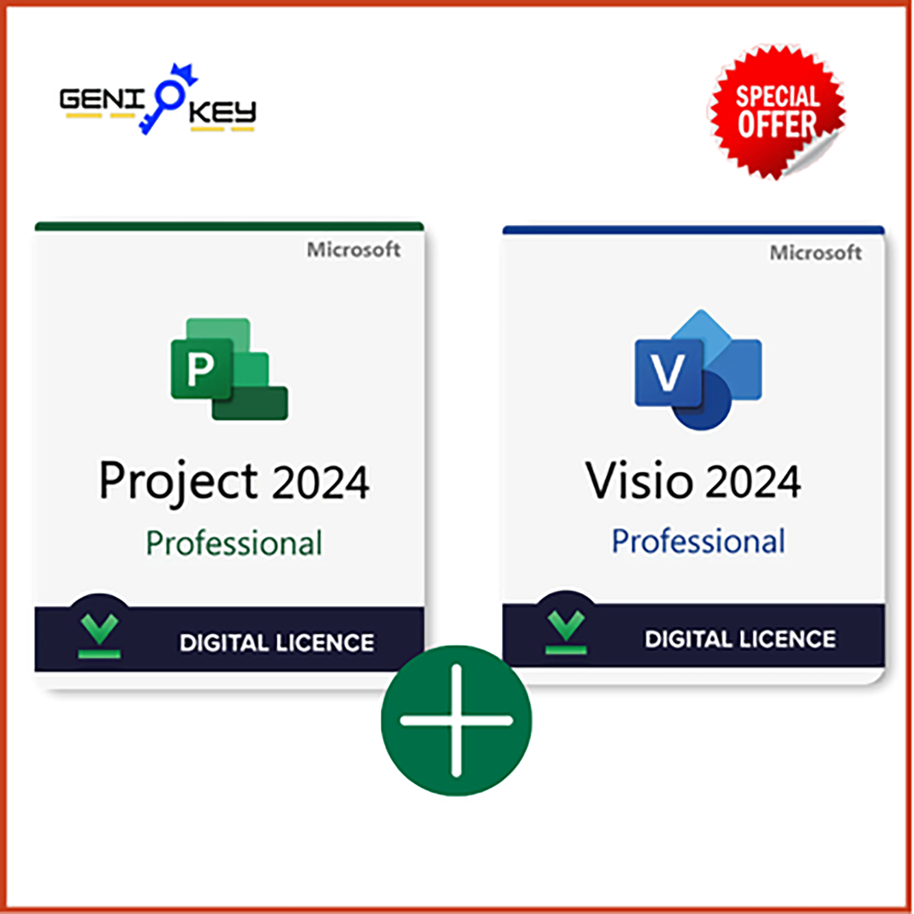 Geni Key Facebook ad: Get Genuine Software Licenses Today