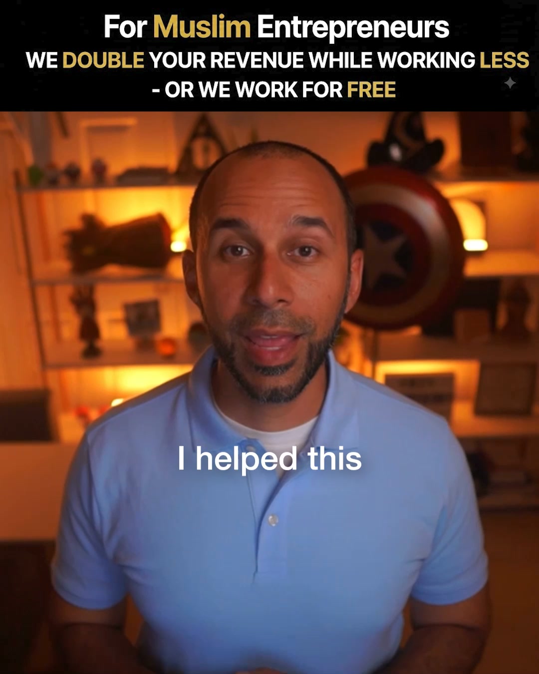 Kareem Elsayed Facebook ad: Double Your Revenue While Working Less
