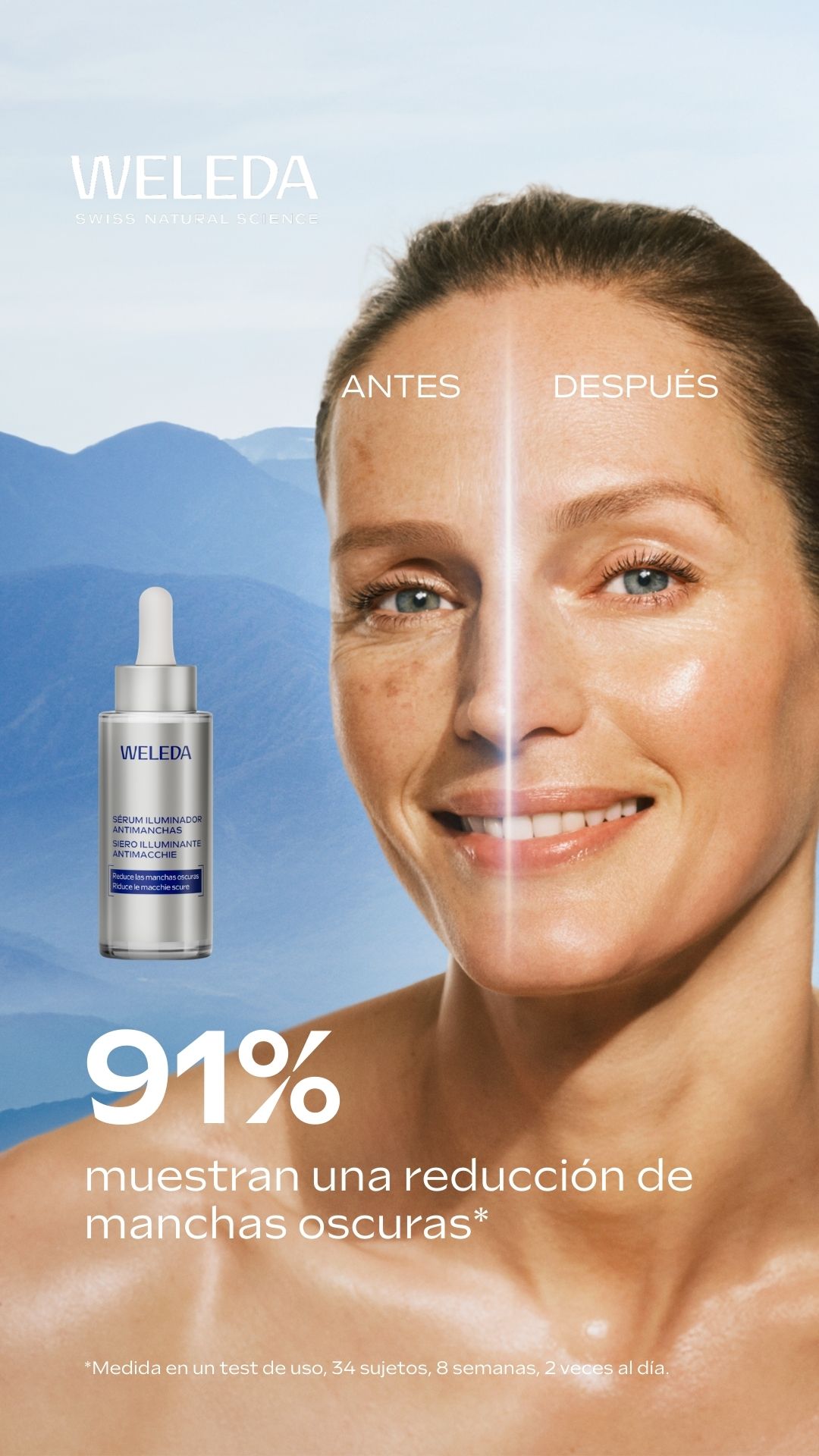 Weleda Facebook ad: Rutina redensificante completa