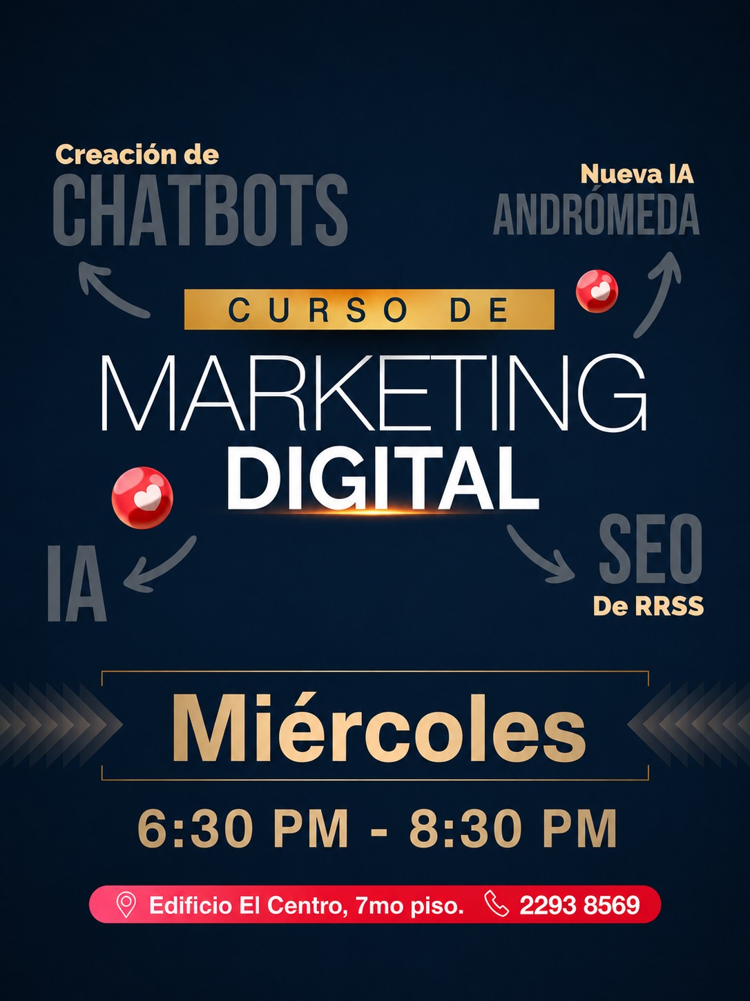 Plan UP Academy - Marketing Digital en Nicaragua Facebook ad: Curso de Marketing Digital + Inteligencia Artificial