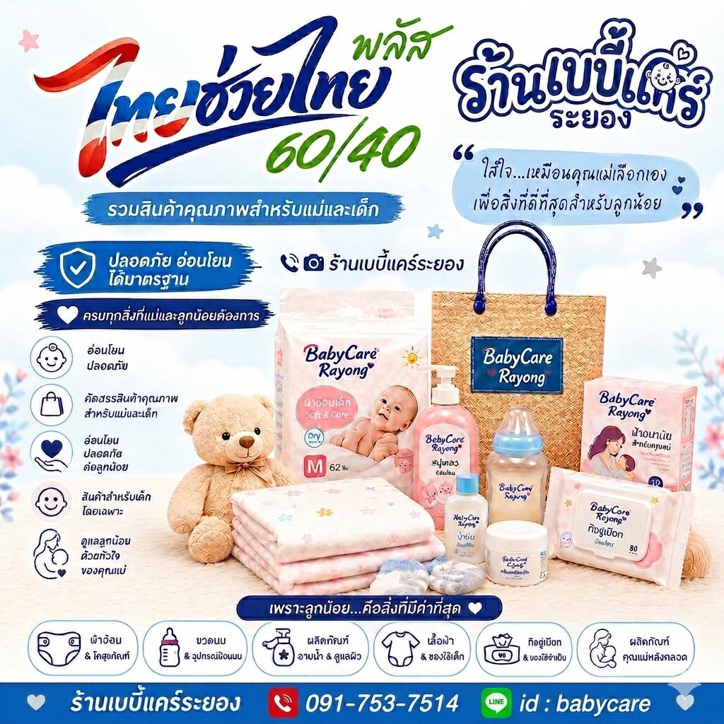 สินค้าแม่และเด็ก Baby care ระยอง Facebook ad: ร้านเบบี้แคร์ระยอง