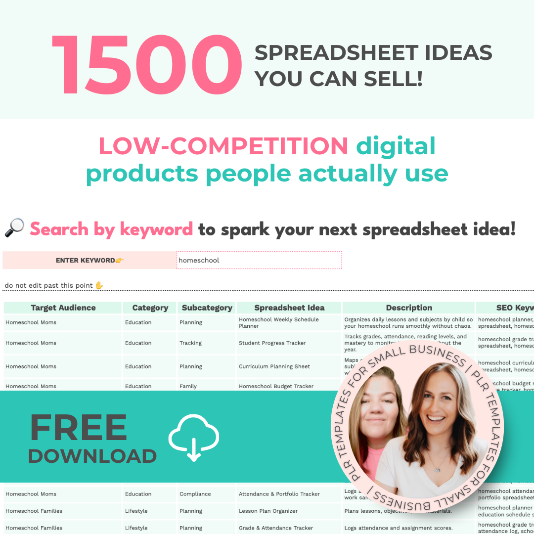 Spreadsheetables Facebook ad