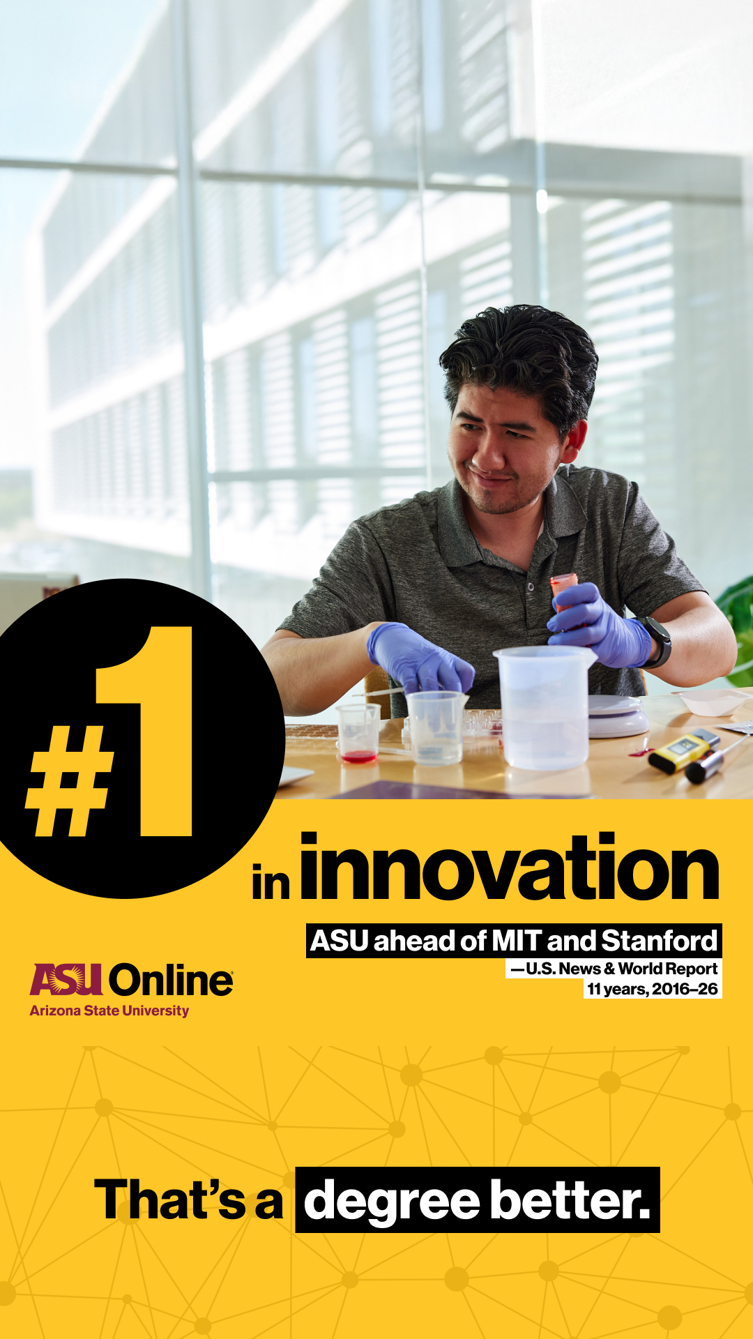 ASU Online Facebook ad