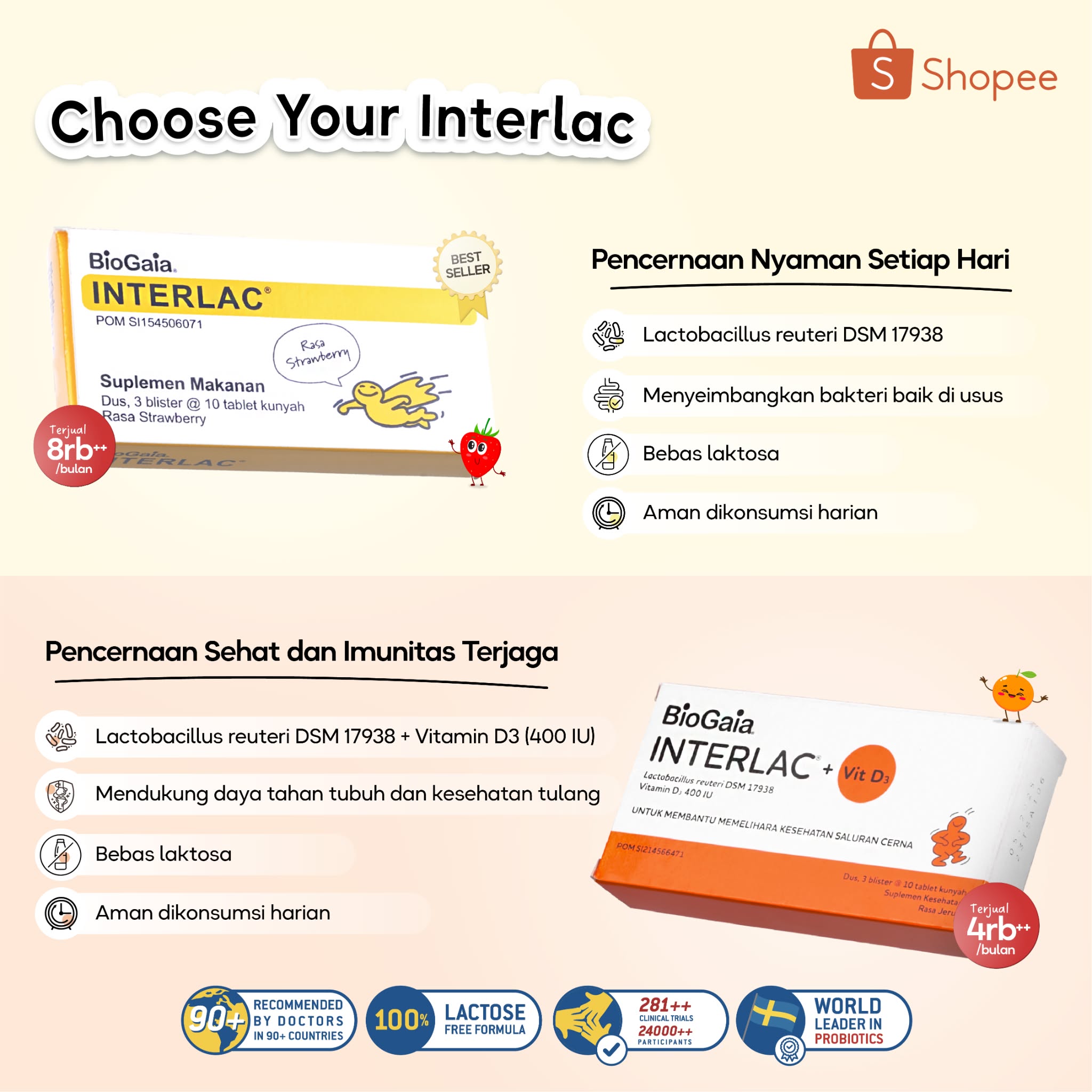 Interlac Probiotics Facebook ad