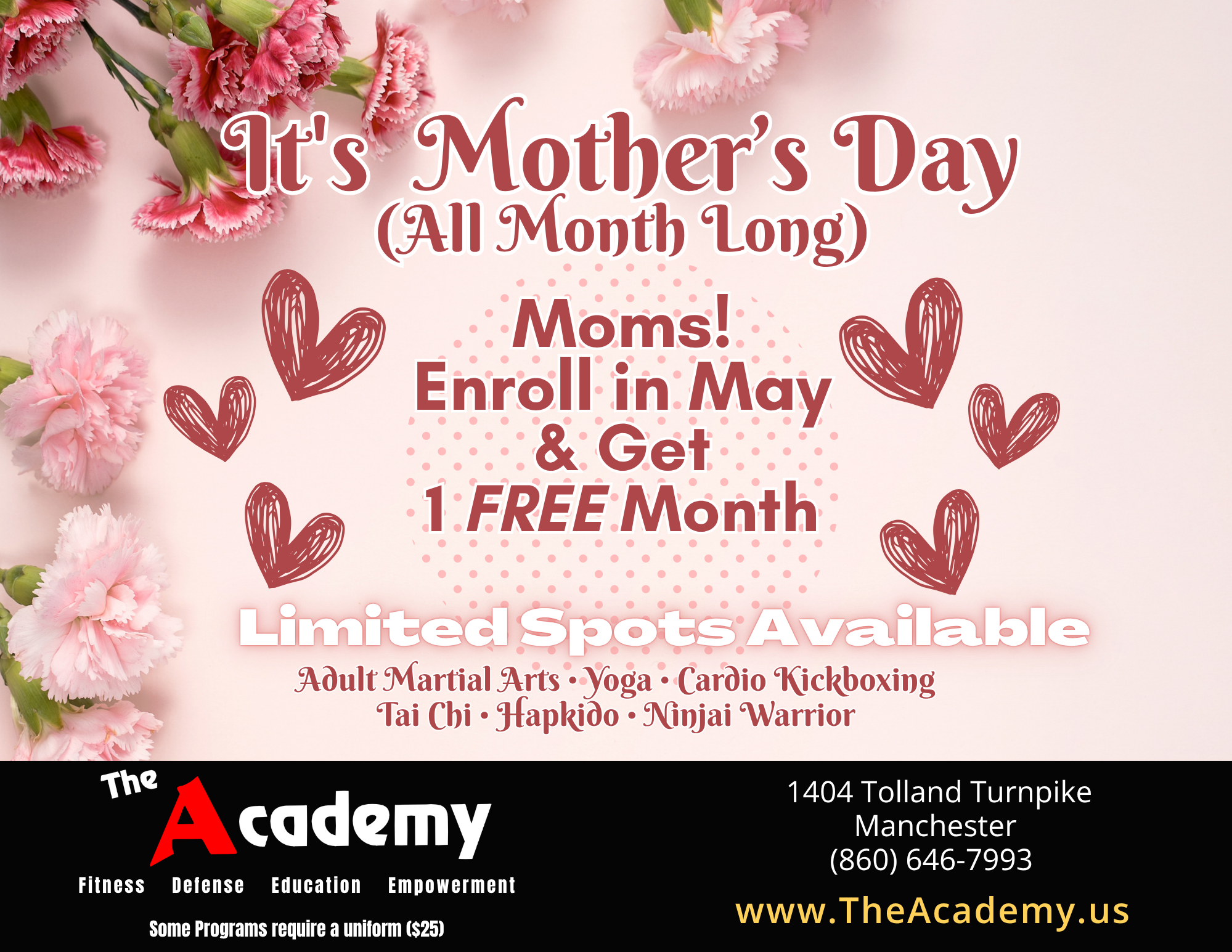 The Academy of Martial Arts & Personal Development Facebook ad