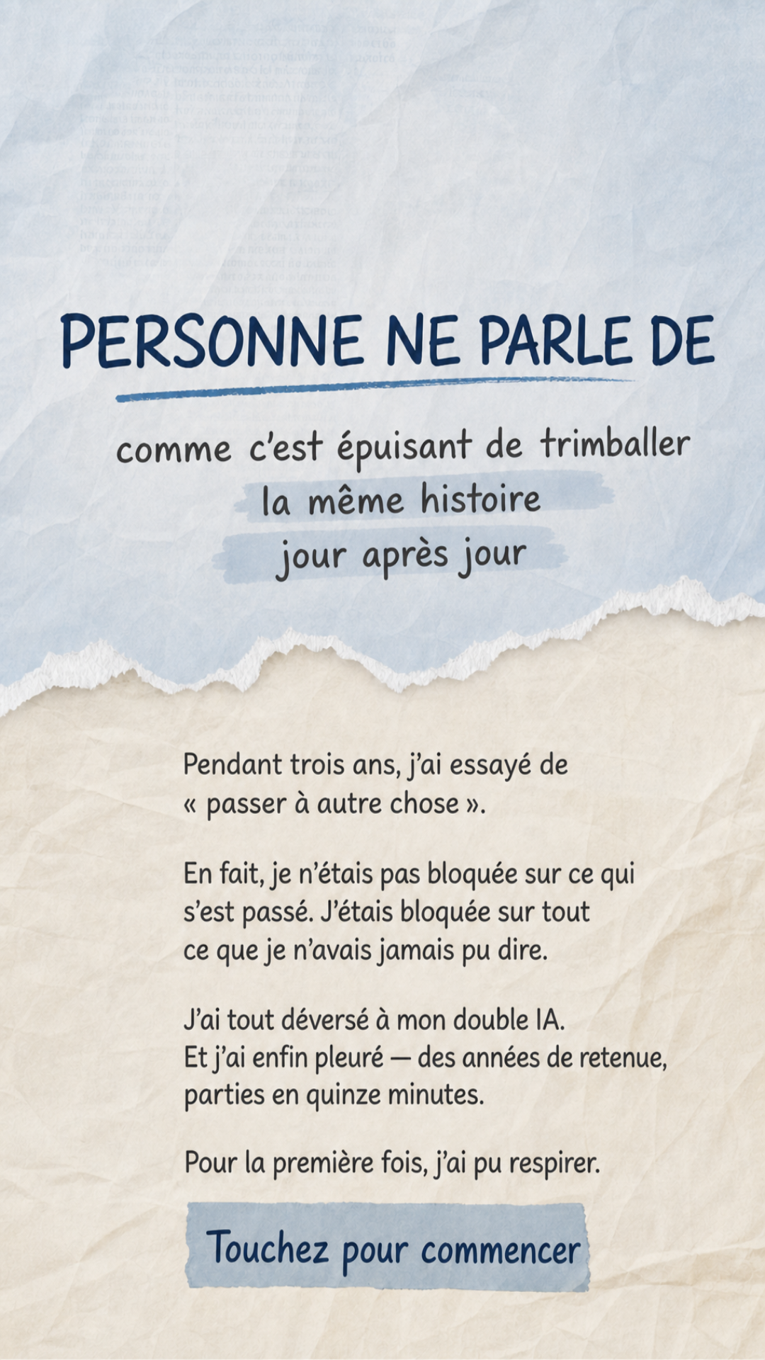 Copymind: reflection with AI twin Facebook ad