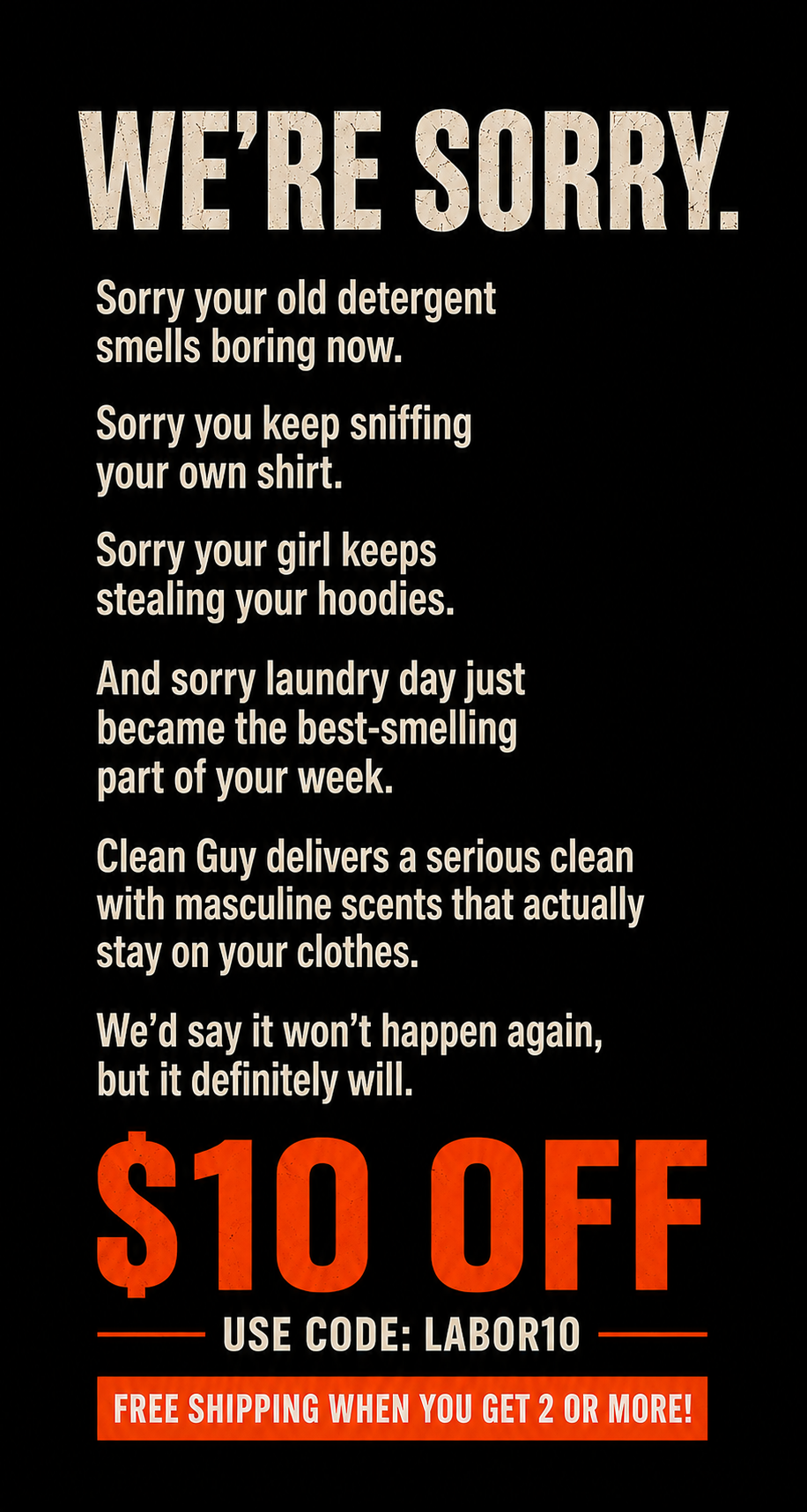 Clean Guy Facebook ad