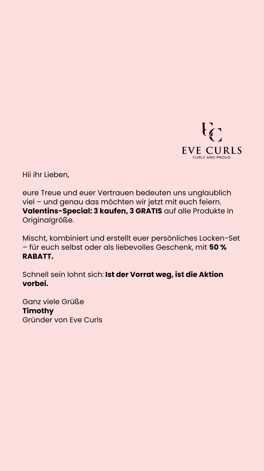 Eve Curls Facebook ad