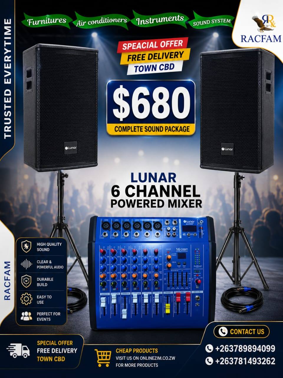 Racfam racfam Facebook ad: * SOUND SYSTEMS IN STOCK, RACFAM *
