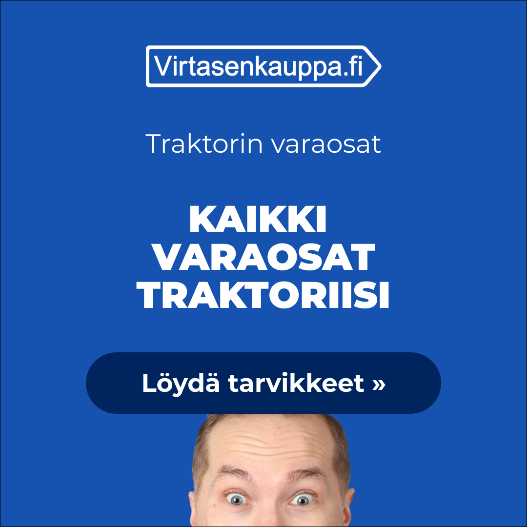 Virtasenkauppa.fi Facebook ad: Traktorin varaosat joka lähtöön