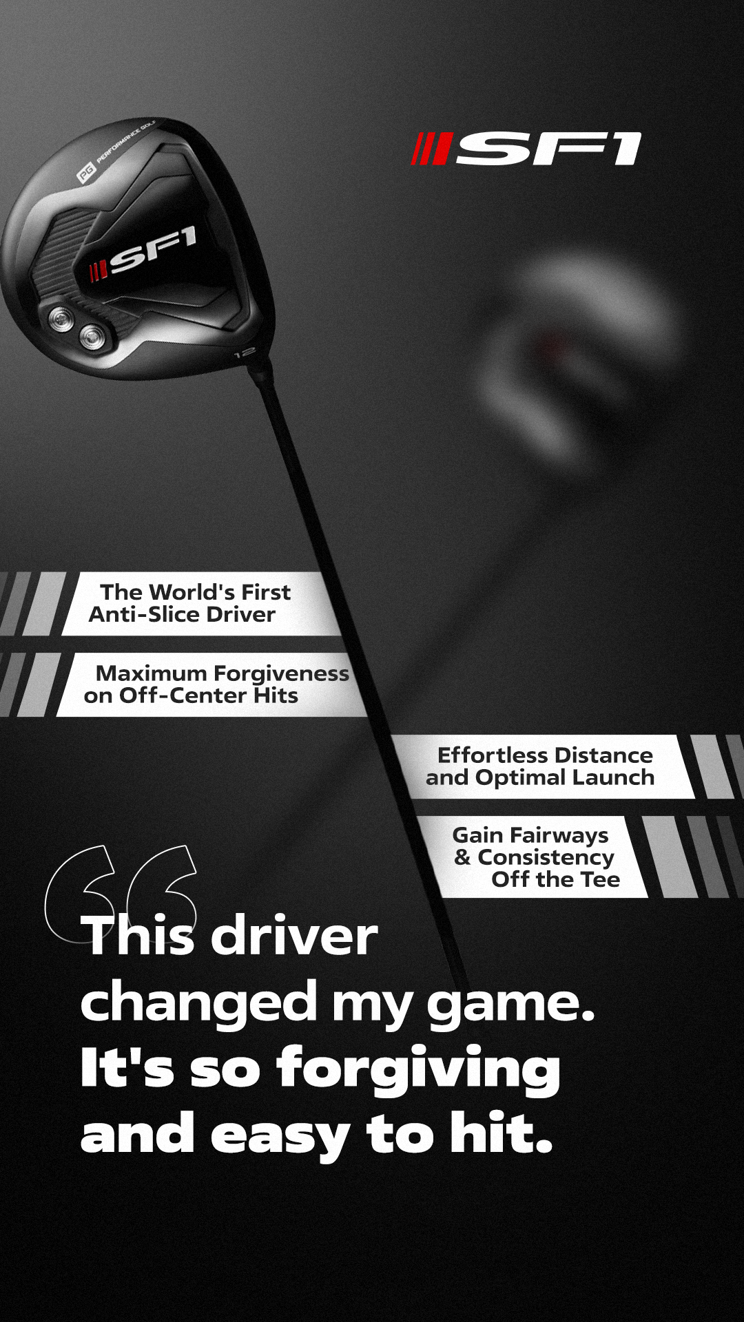 Performance Golf Facebook ad