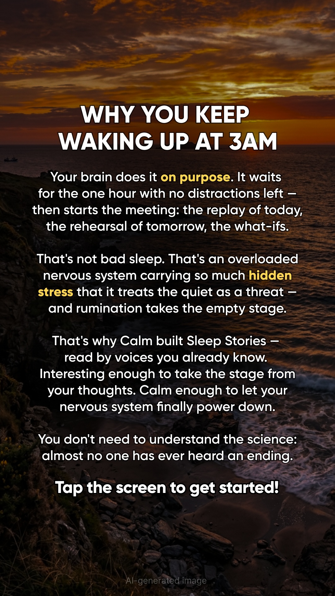 Calm Facebook ad