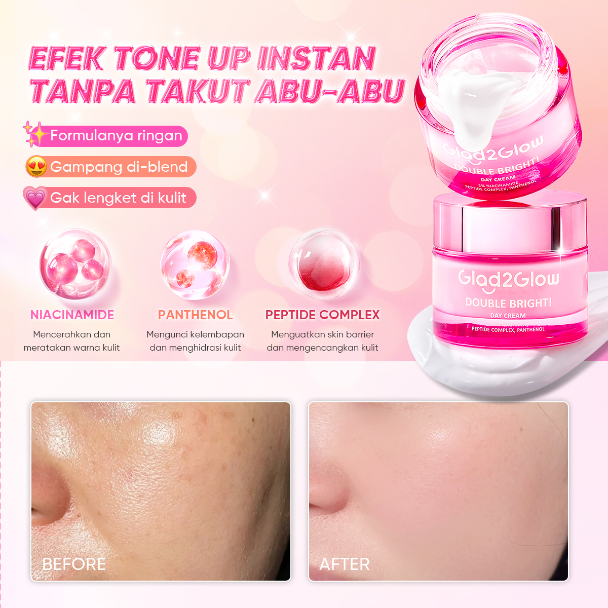 Glad2Glow indonesia Facebook ad: Penyelamat Pagi: Rahasia Tidur 10 Menit Lebih Lama!