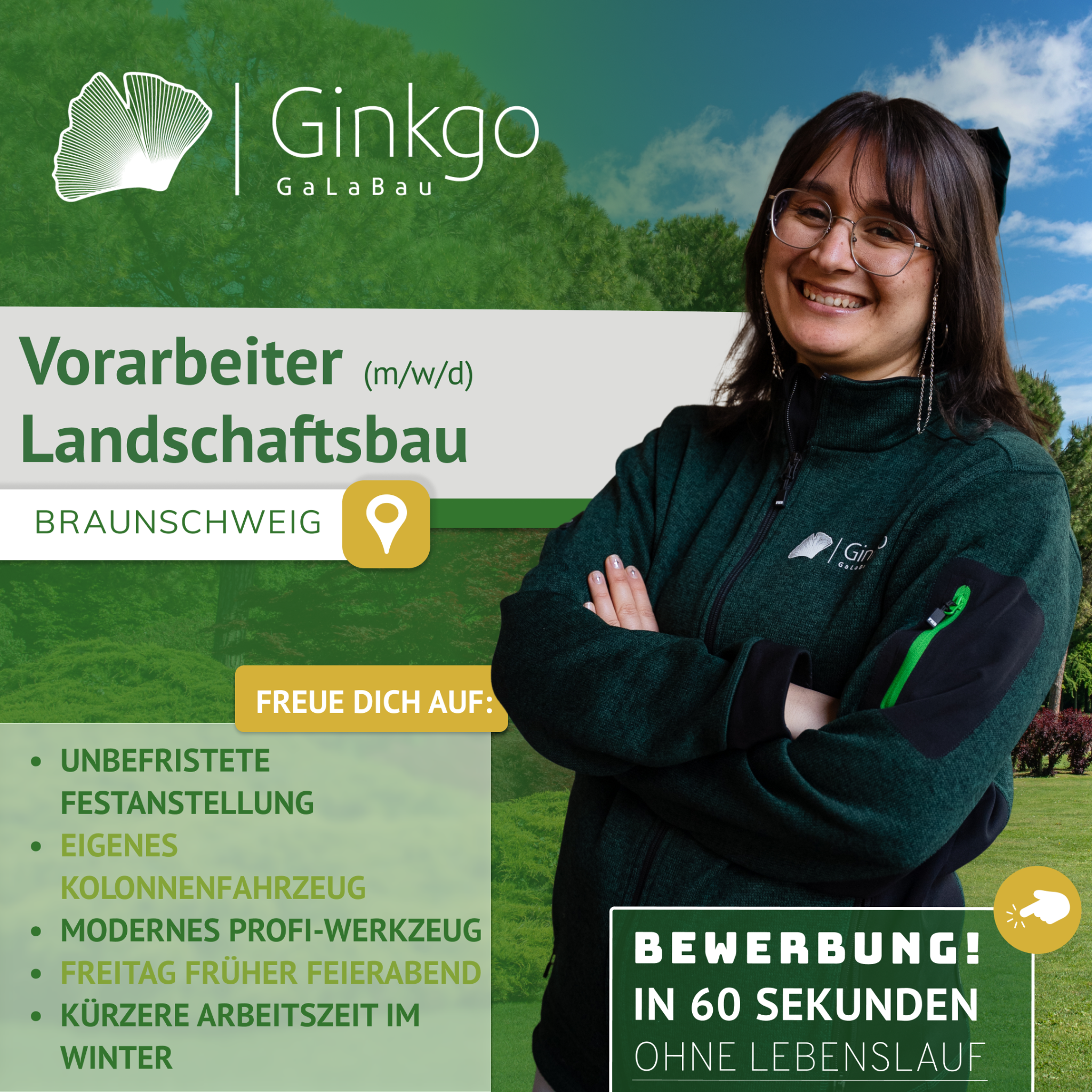 Ginkgo Galabau GmbH & Co. KG Facebook ad: Vorarbeiter/ Baustellenleiter Landschaftsbau (m/w/d) in…