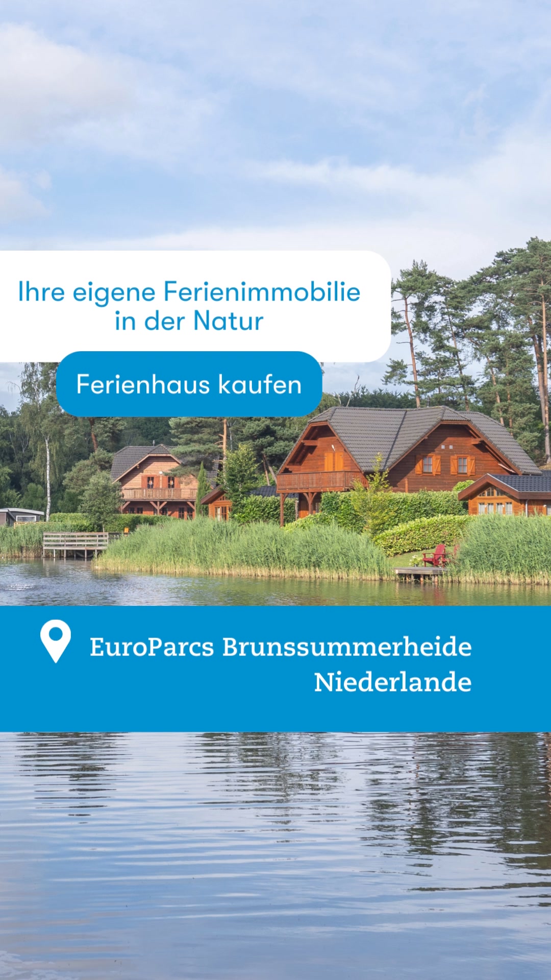 EuroParcs Immobilien Facebook ad: Ferienimmobilie in den Niederlanden