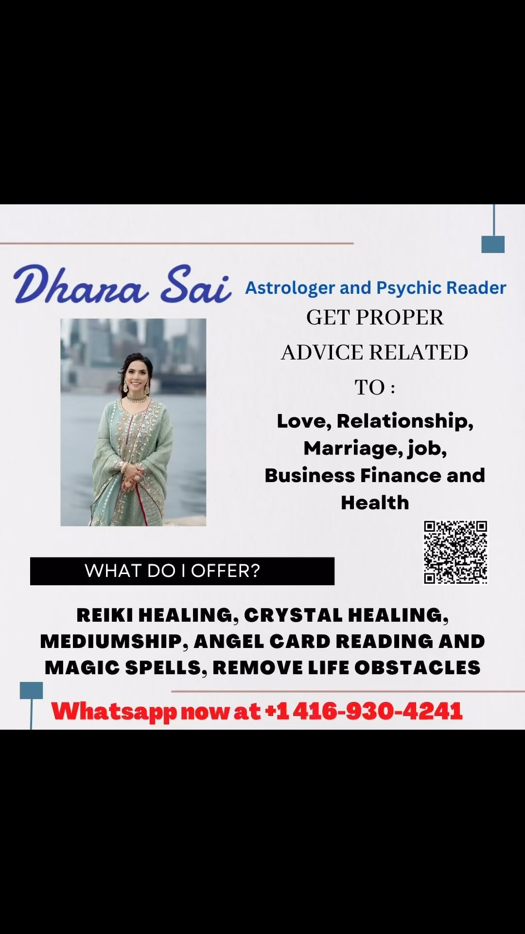 Dhara Sai Astrologer Facebook ad: Contact now for more info!