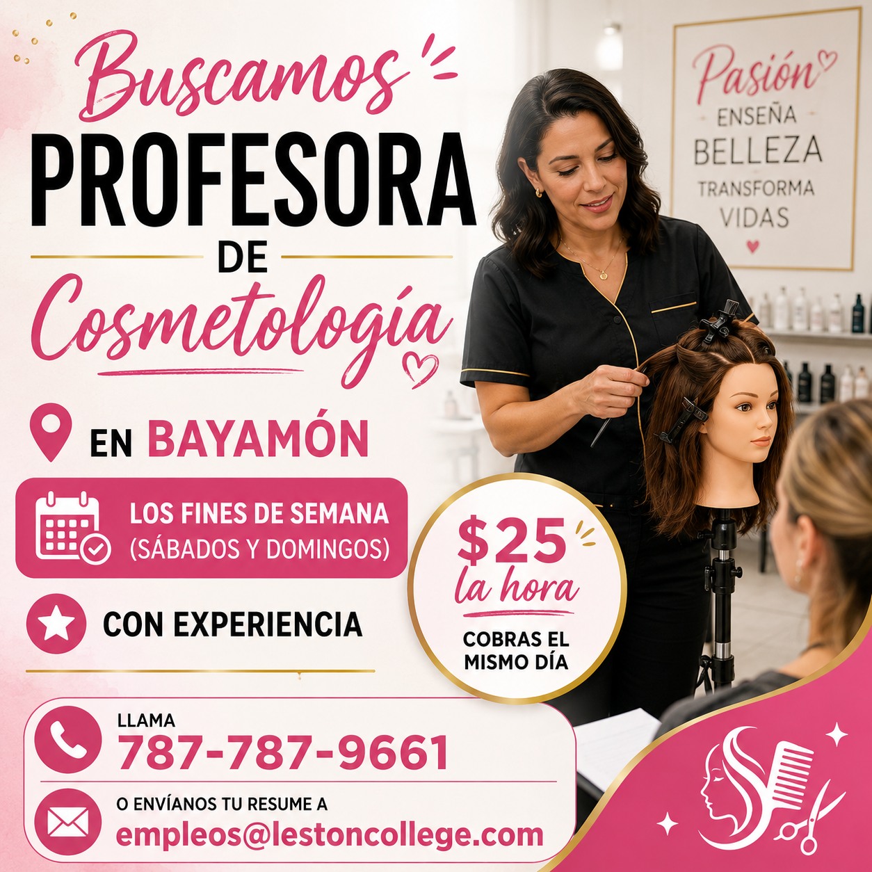 Leston College Facebook ad: Leston College Bayamón está en búsqueda de una…