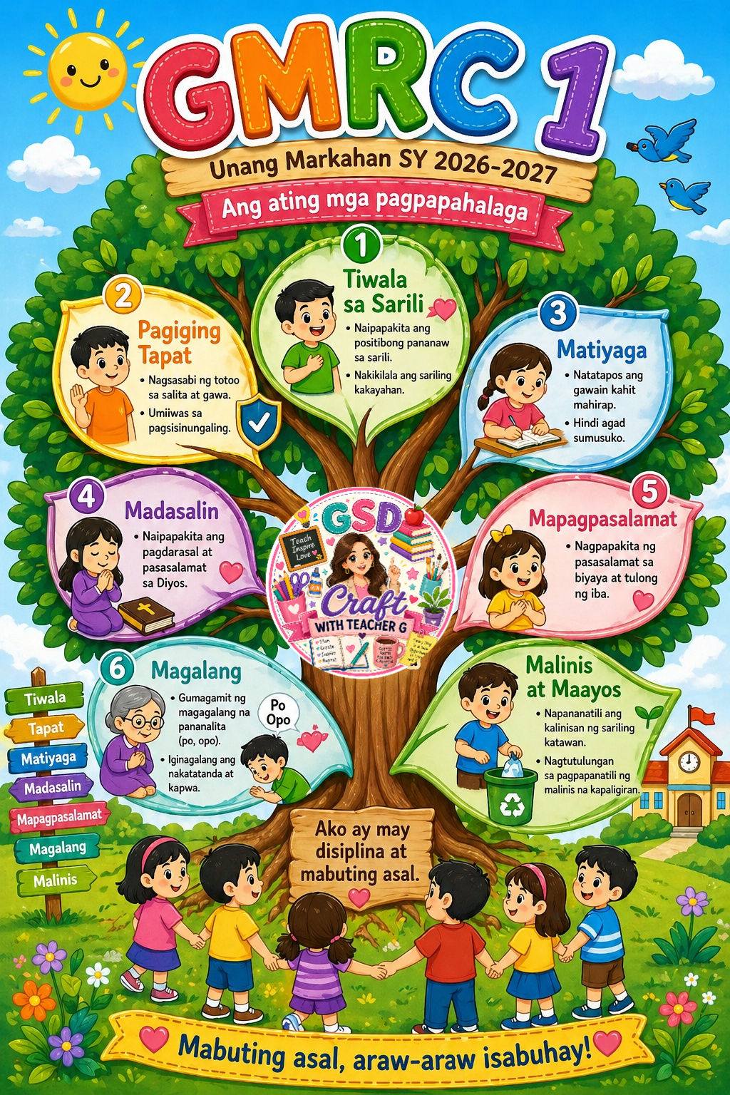 Basa Buddies Facebook ad: GRADE 1 CLASSROOM DISPLAY, FIRST TERM