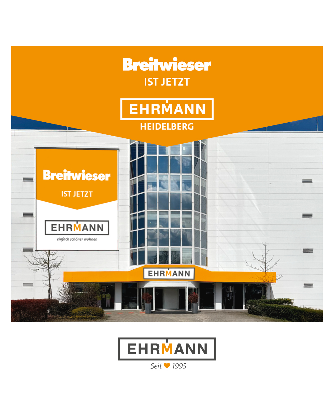 Möbel Ehrmann Facebook ad: Wohnland Breitwieser ist jetzt Ehrmann!