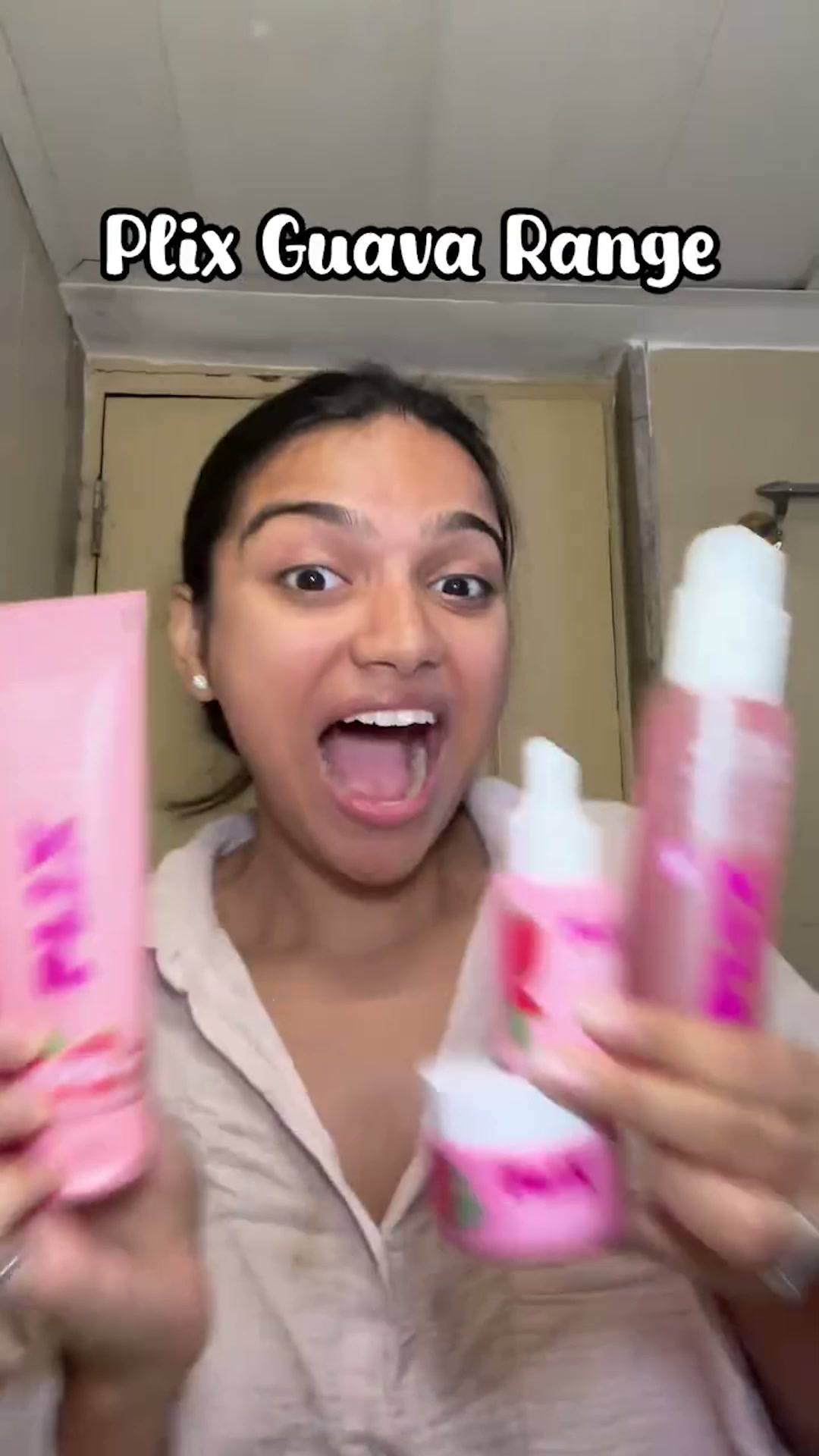 Plix Facebook ad: Plix Guava Glow Facewash + Serum + Moisturiser + Toner