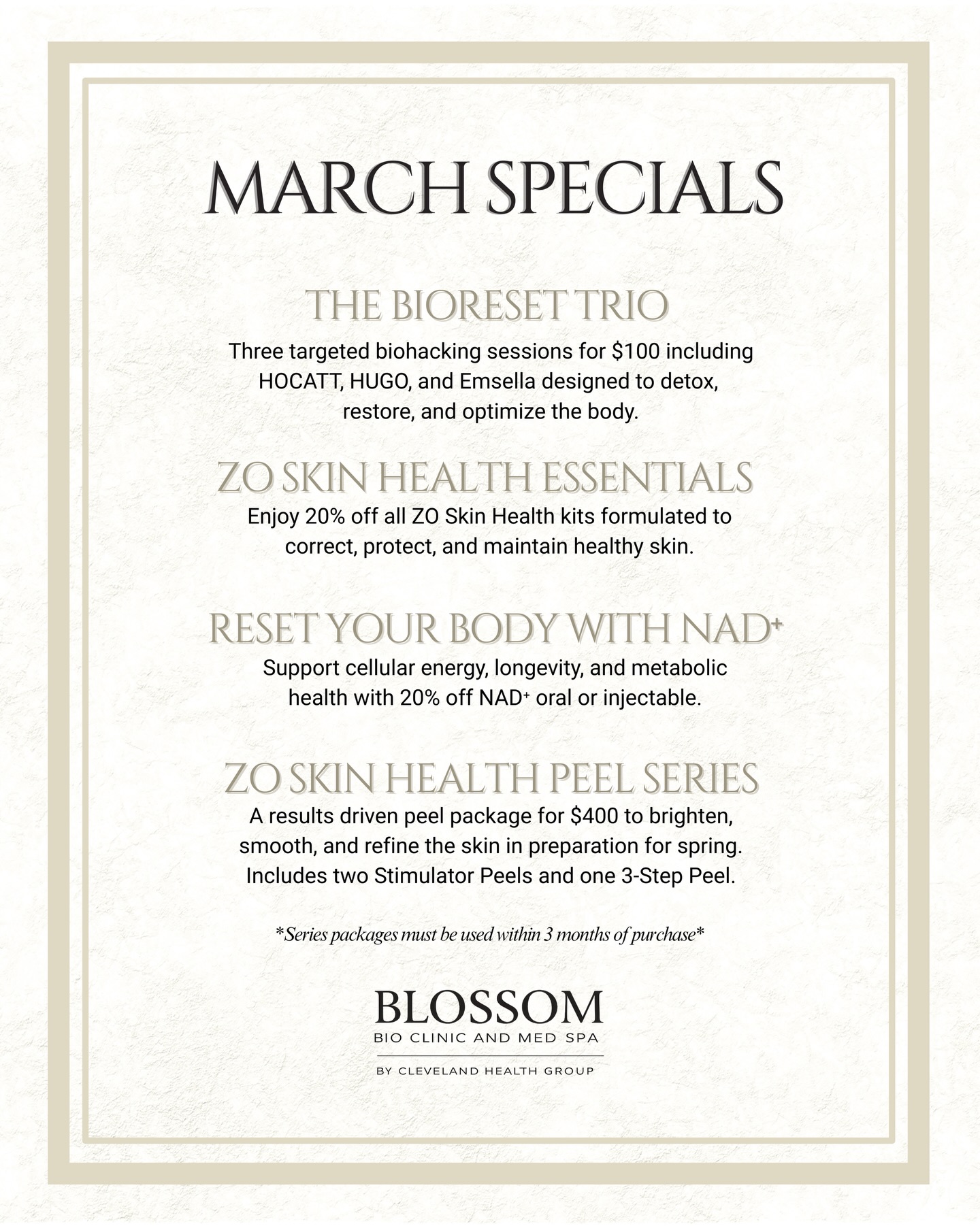 Blossom Bio Clinic & Med Spa Facebook ad