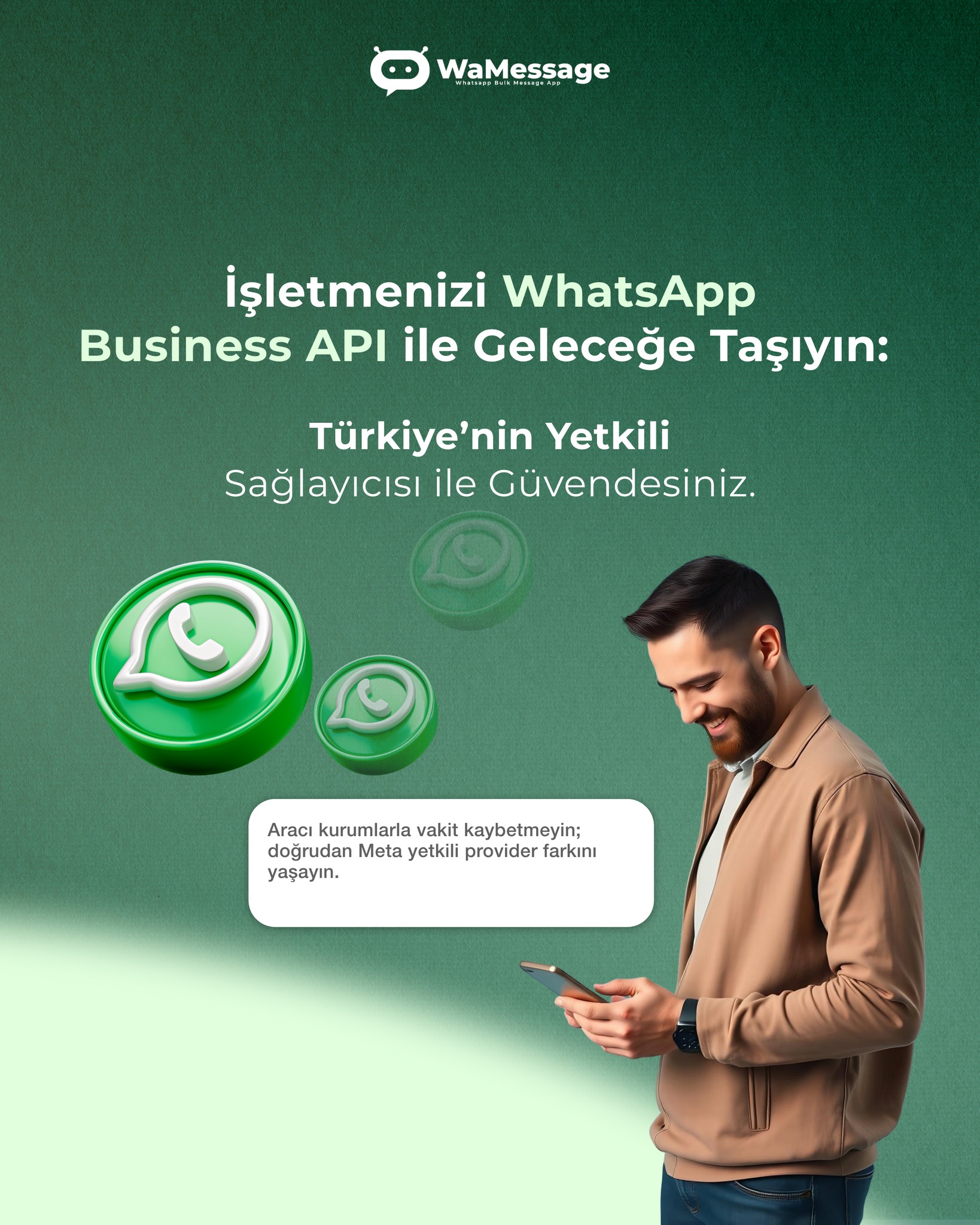 Wamessage App Facebook ad
