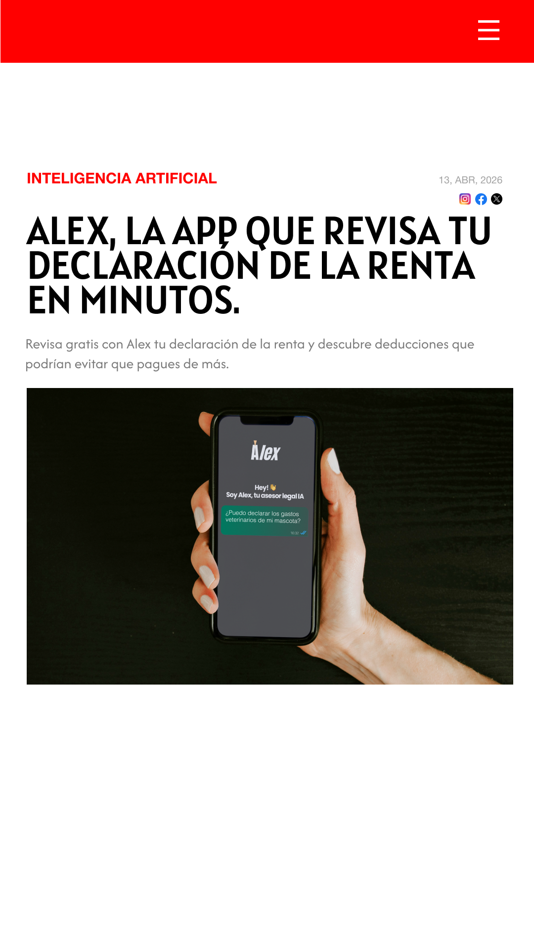 Alex Legal AI Facebook ad
