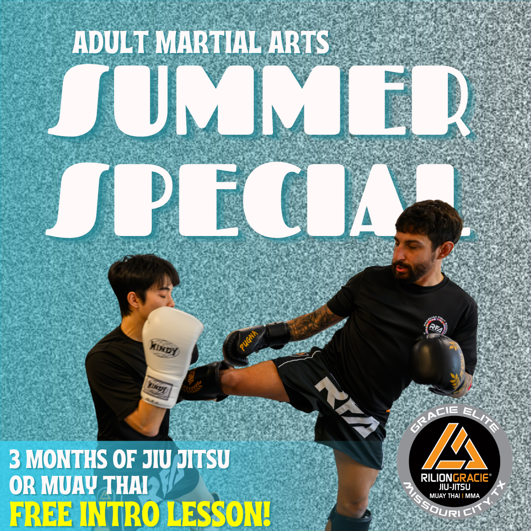Rilion Gracie Jiu Jitsu Academy Missouri City - TX Facebook ad: Level Up This Summer