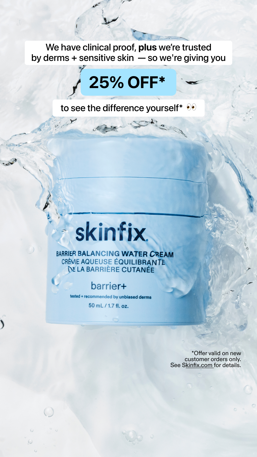 Skinfix Inc. Facebook ad