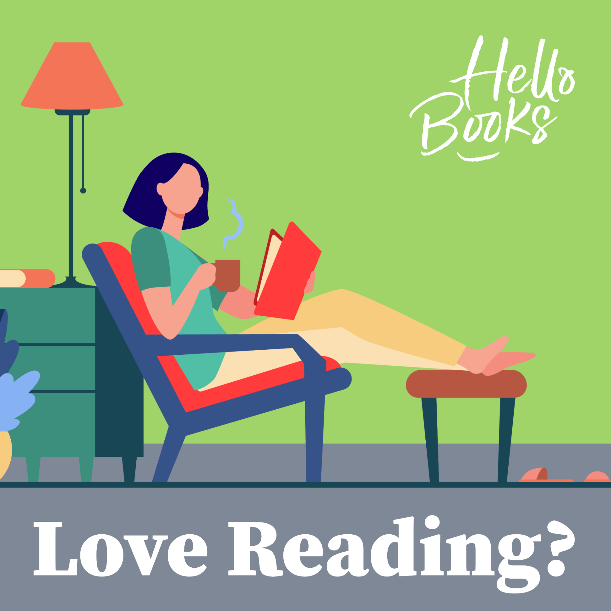 Hello Books Facebook ad: Free books, forever.