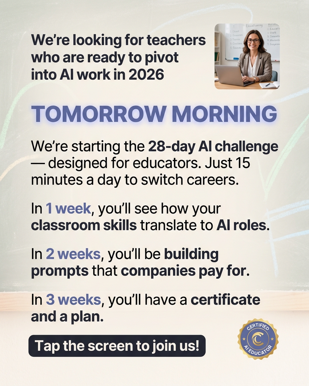 AI Simplified Facebook ad