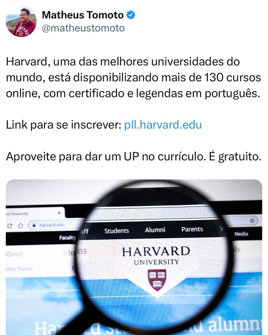 Matheus A. Tomoto Facebook ad