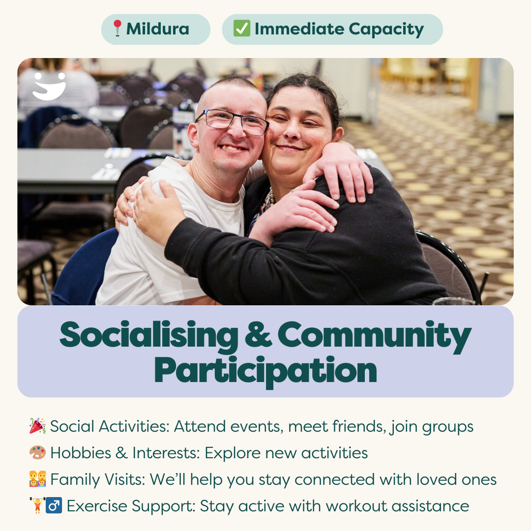 Lifely Facebook ad: Immediate NDIS Support Available in Mildura