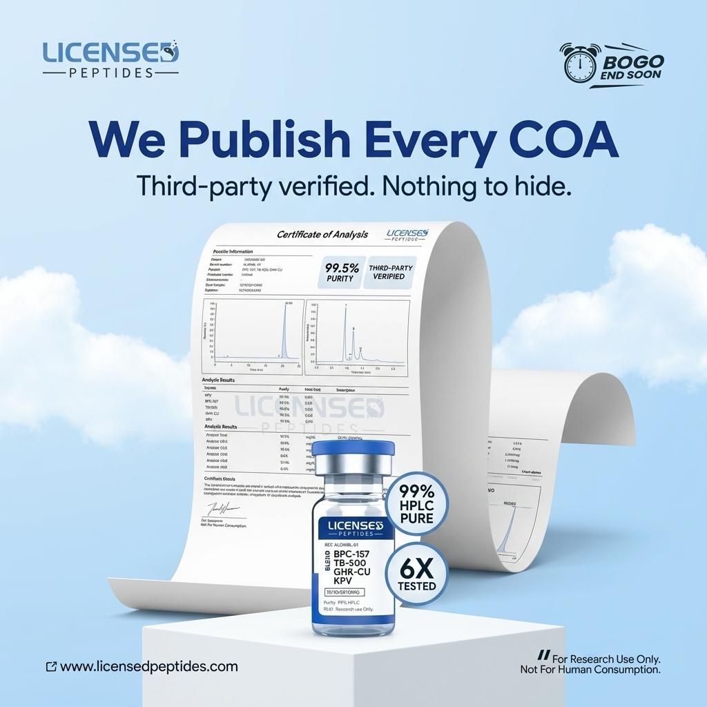 Licensed Peptides Facebook ad