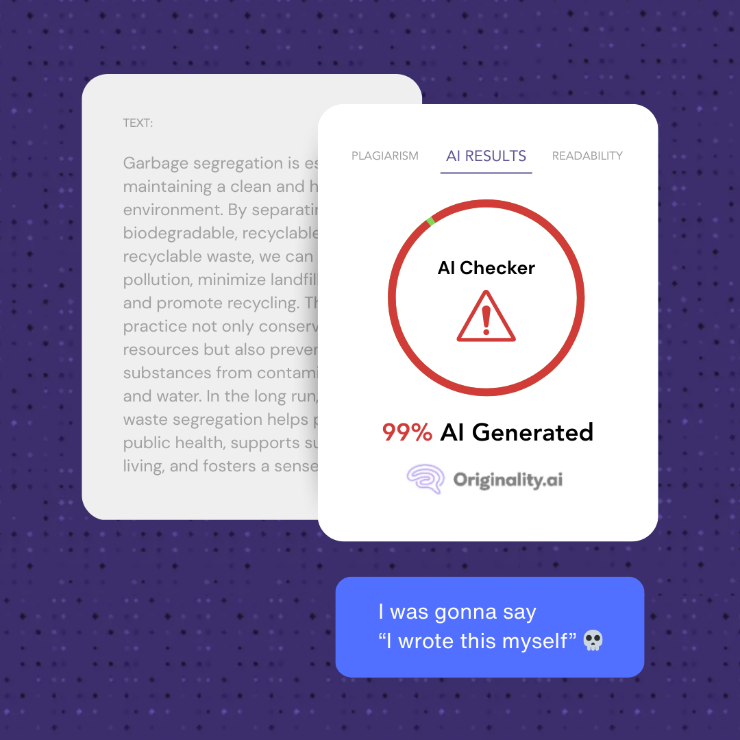 Originality.AI - AI Detection and Plagiarism Checking Facebook ad