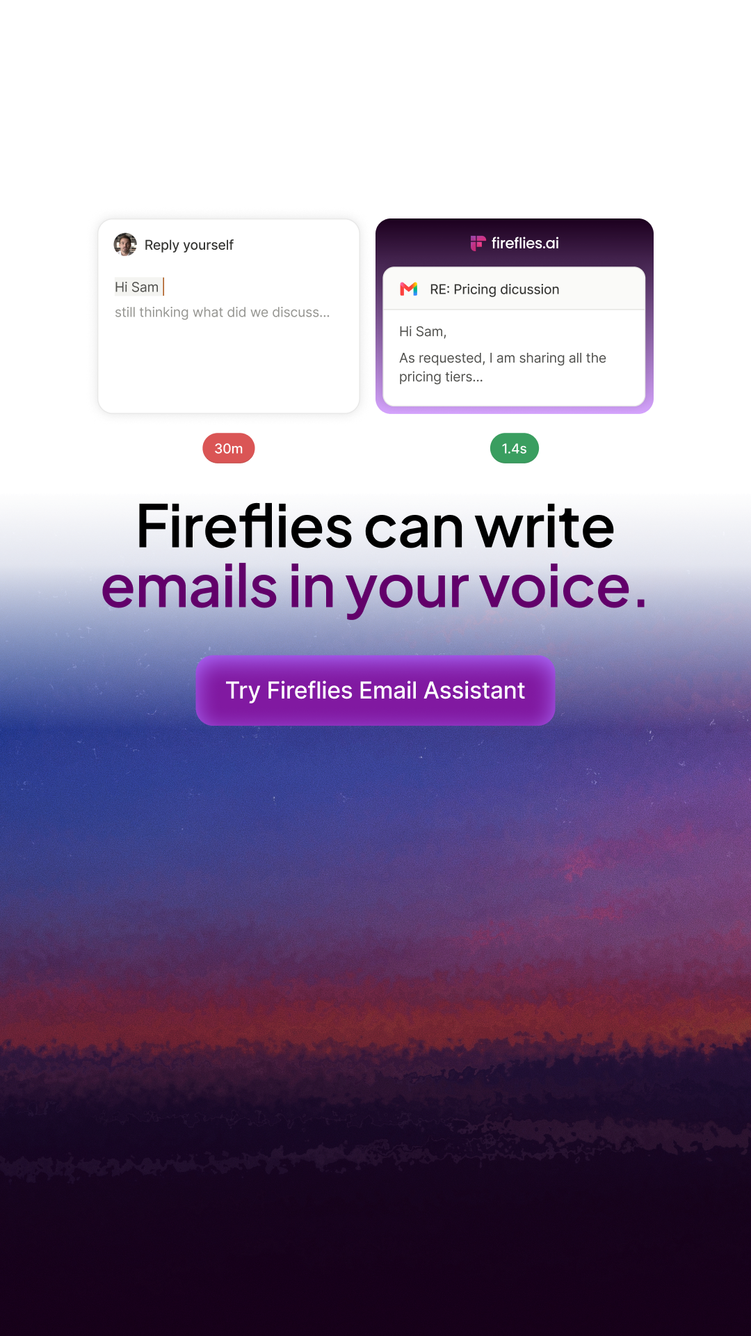 Fireflies.ai Facebook ad
