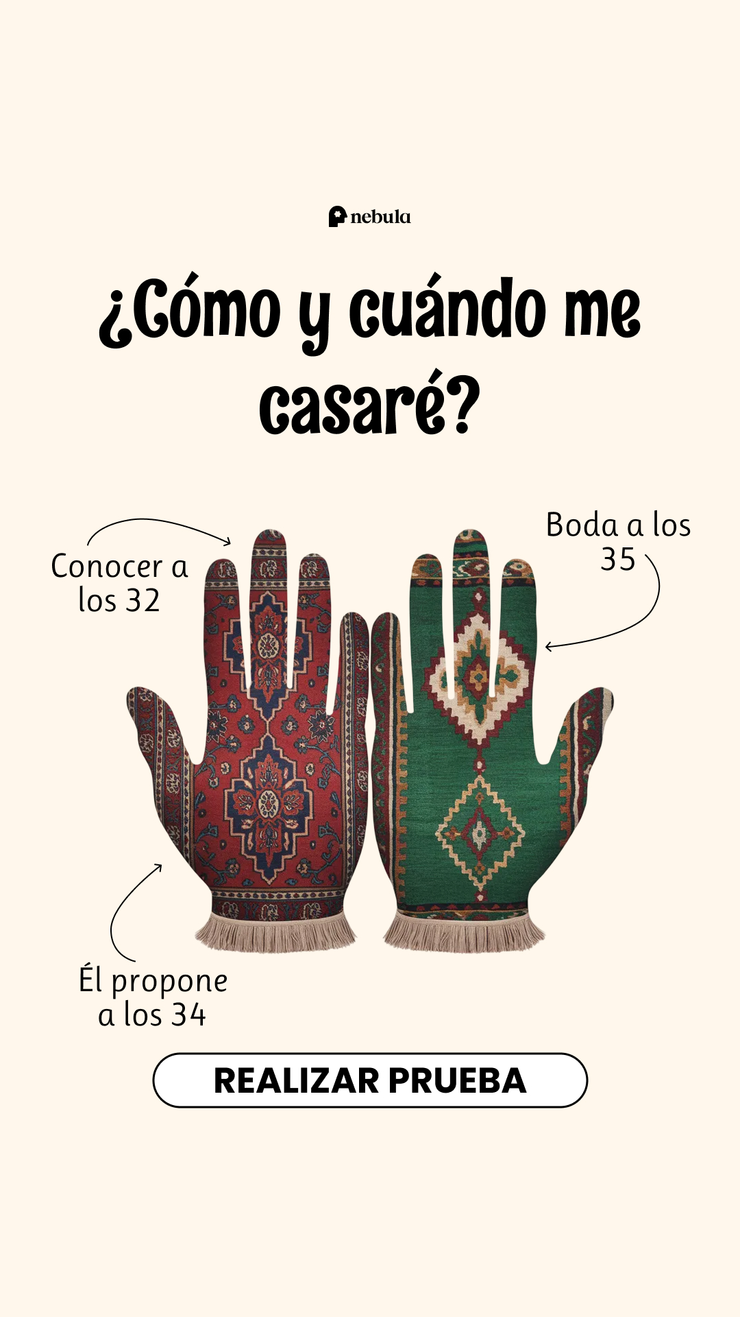 Nebula: Palm Reading Facebook ad