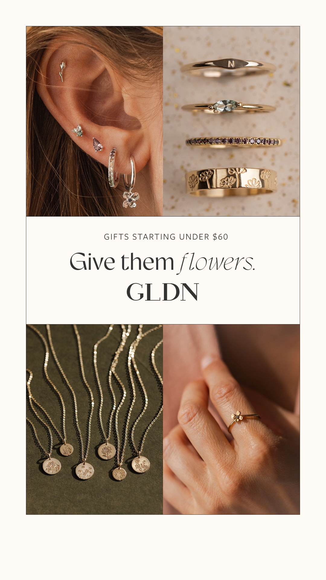 GLDN - Personal, Handmade Jewelry Facebook ad
