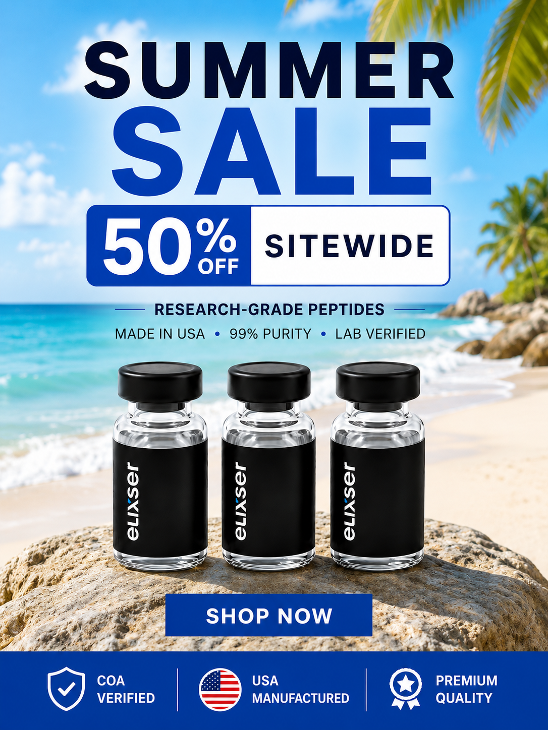 Elixser Peptides Facebook ad
