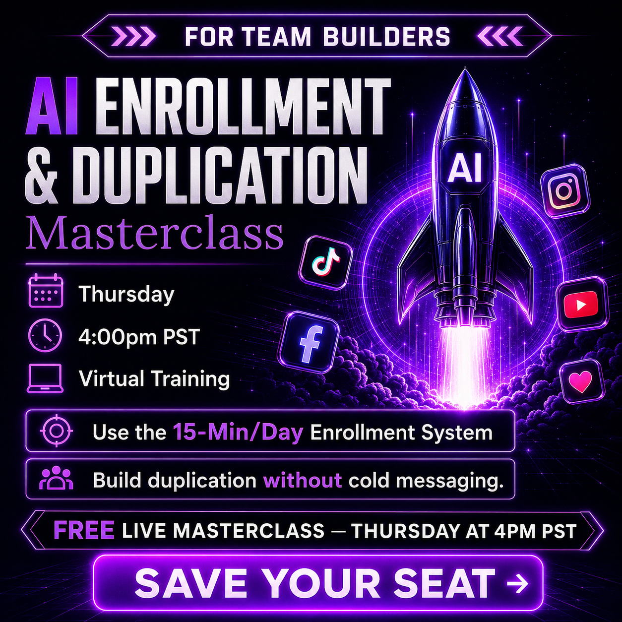 Attraction Marketing Facebook ad