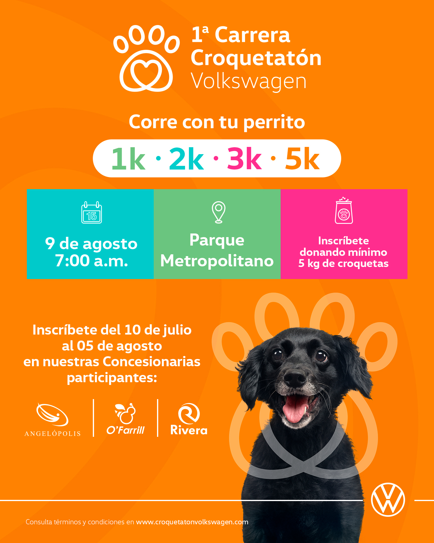 Volkswagen Rivera Facebook ad: Cada paso cuenta cuando se corre por una…