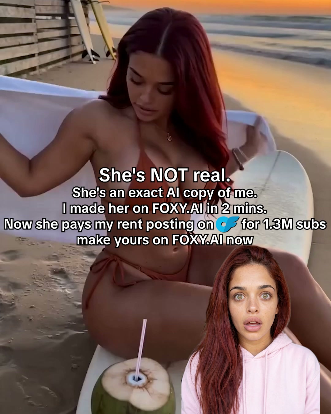 Roxy Steele Facebook ad: Creators are making $$$ with AI. Join them