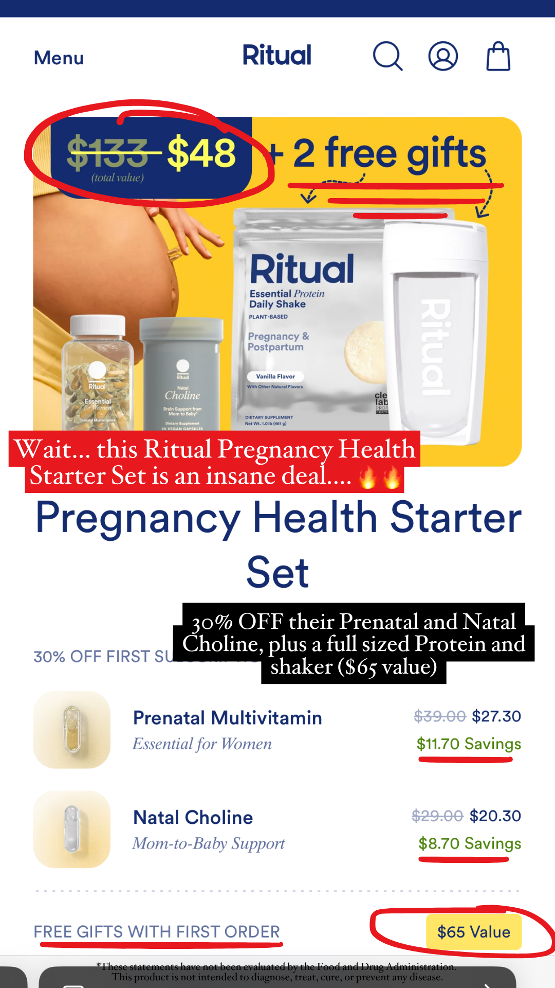Ritual Facebook ad