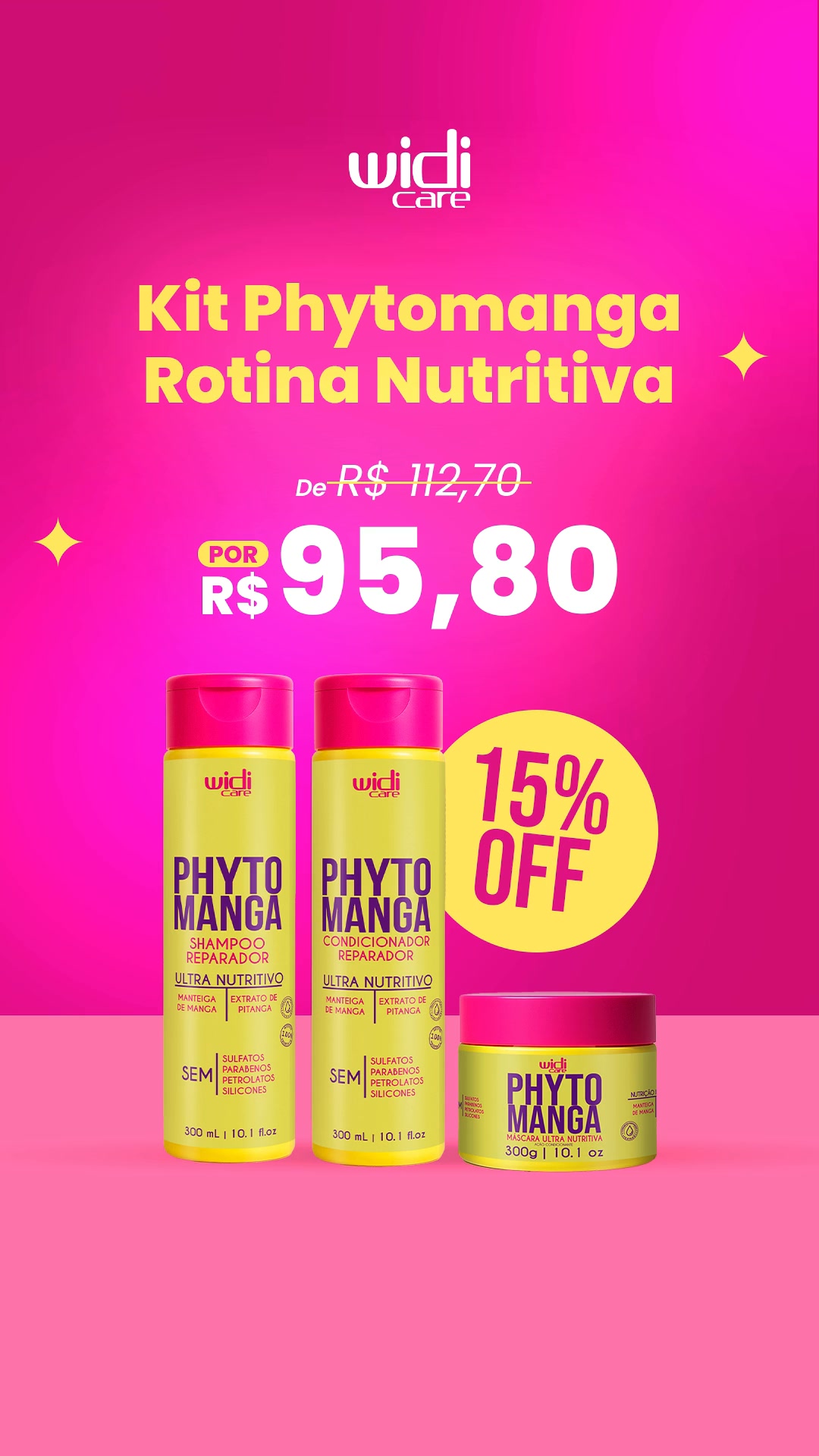 Widi Care Facebook ad: Descontos para Seus Fios