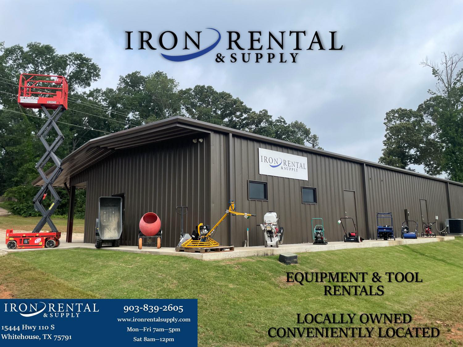Iron Rental & Supply Facebook ad: Iron Rental & Supply | Equipment Rental in Tyler, TX