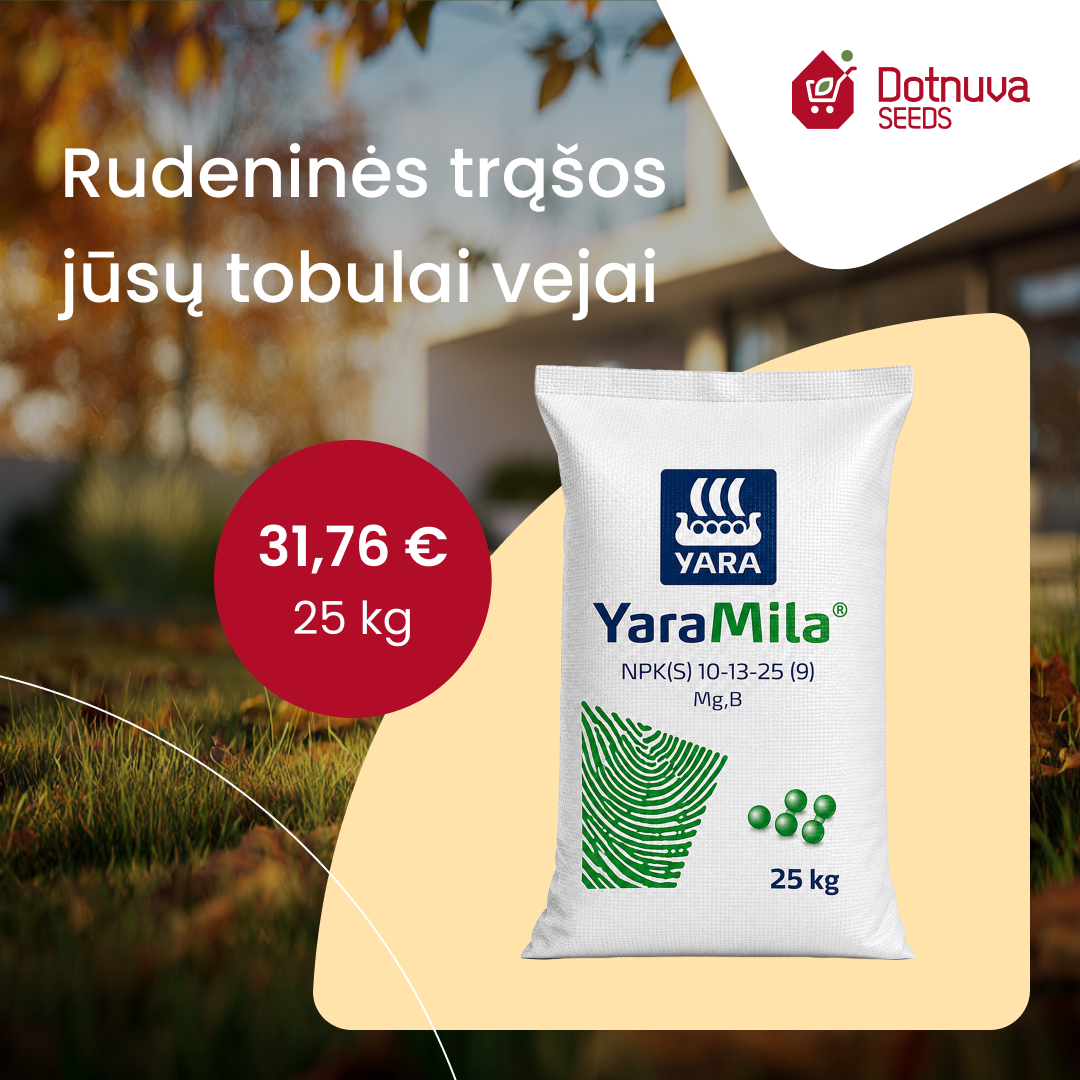 Dotnuva Seeds Facebook ad: Rudeninės trąšos vejai