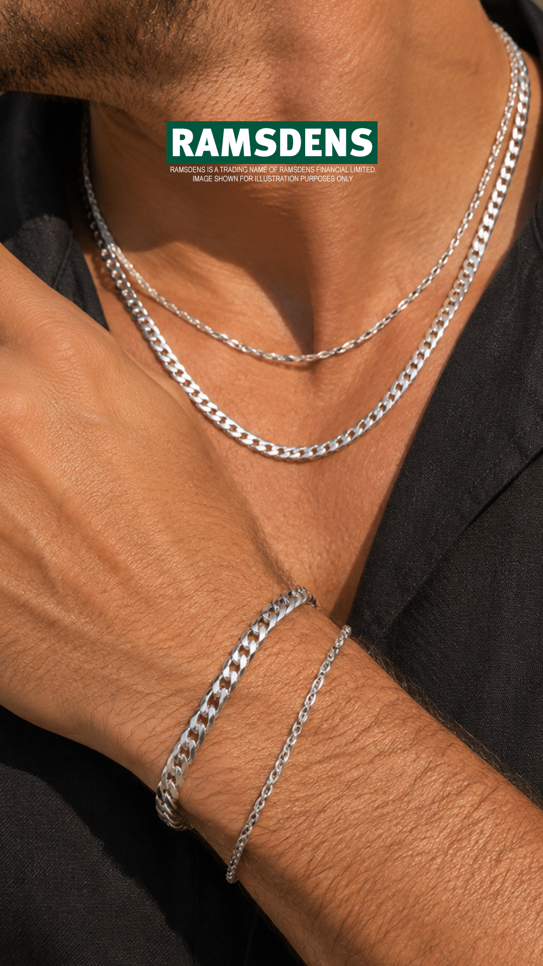 RAMSDENS Facebook ad: Shop Silver Jewellery