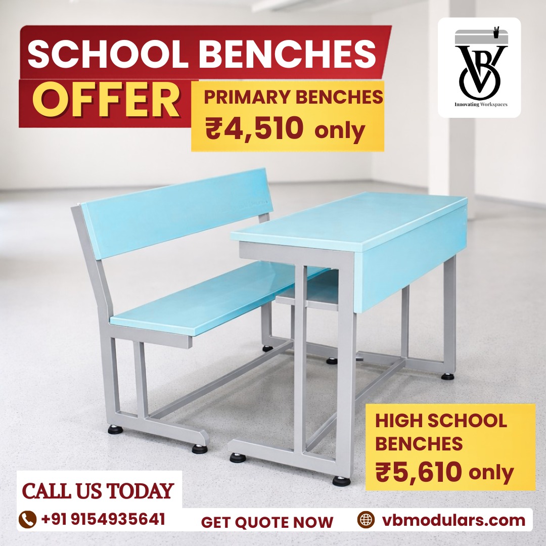 VB Modulars Facebook ad: School Benches